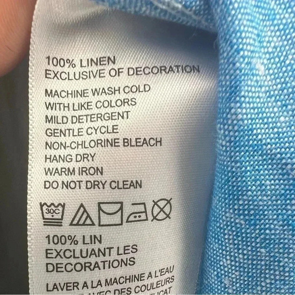 TOMMY‎ BAHAMA Women's Sunset Chambray Embell Tunic Size Small - Picture 8 of 8